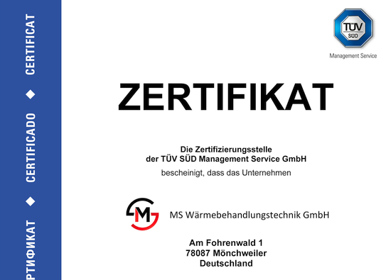 Zertifiziert nach ISO 9001:2015